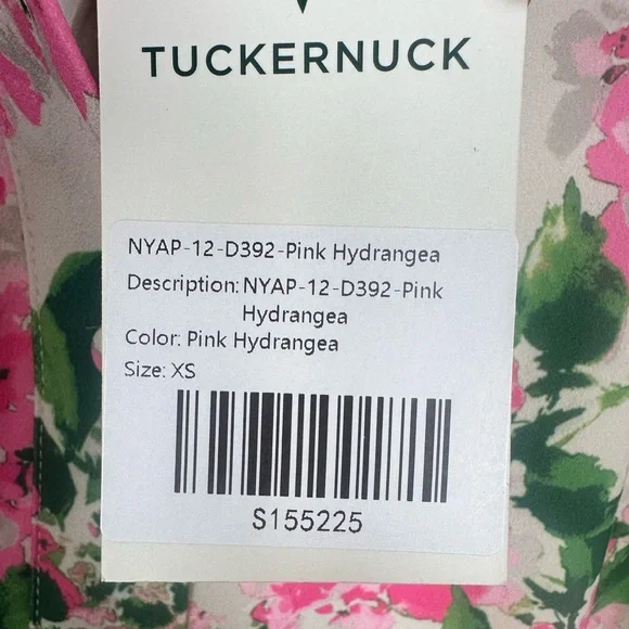 TUCKERNUCK Gossamer Pink Hydrangea Callahan Shirt Dress - Picture 9 of 10